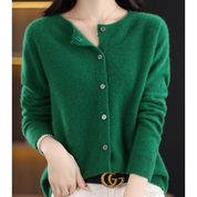 DANIELLE | Cardigan col rond en pure laine mérinos pour femme 4