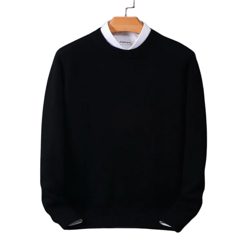Daniel – Pull col rond en cachemire premium 1