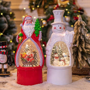 Décoration de Noël, bonhomme de neige, boîte à musique, lampe d'ambiance de bureau 6