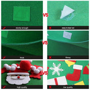 Décoration murale en feutre à faire soi-même pour sapins de Noël 4