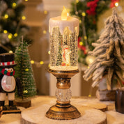 Décorations de Noël avec bougies et agencement de scène 3