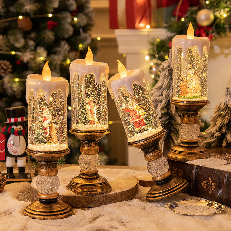 Décorations de Noël avec bougies et agencement de scène 5