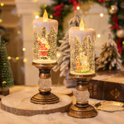 Décorations de Noël avec bougies et agencement de scène 6