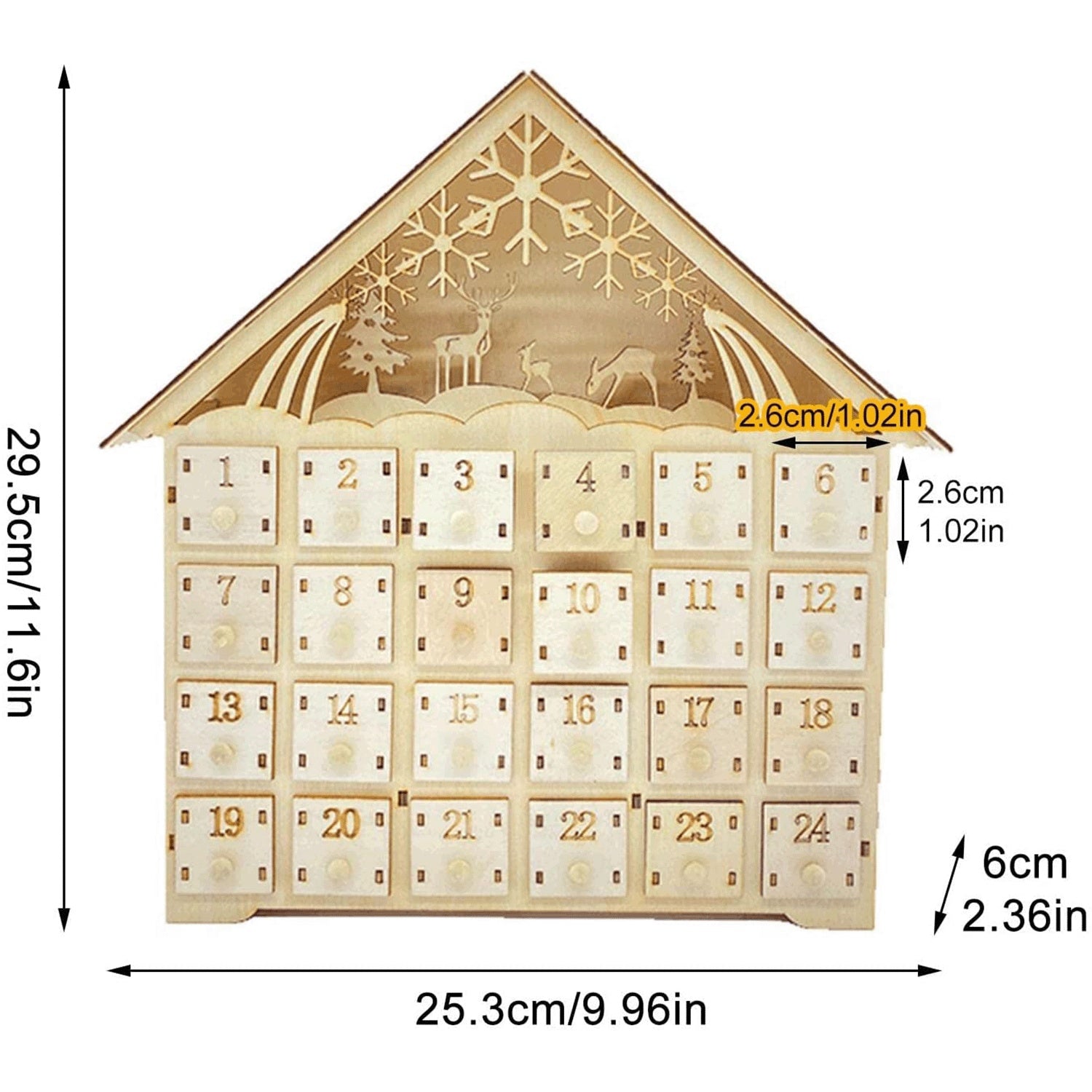 Décorations de Noël créatives en bois, ornements faits main 2