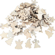 Décorations de Noël en bois, lot de 50 pièces 1