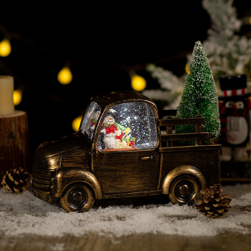 Décorations de Noël pour voiture, boules de cristal, artisanat, ornements 0