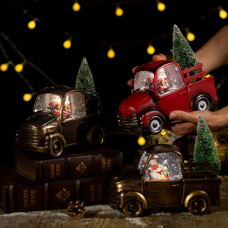 Décorations de Noël pour voiture, boules de cristal, artisanat, ornements 1