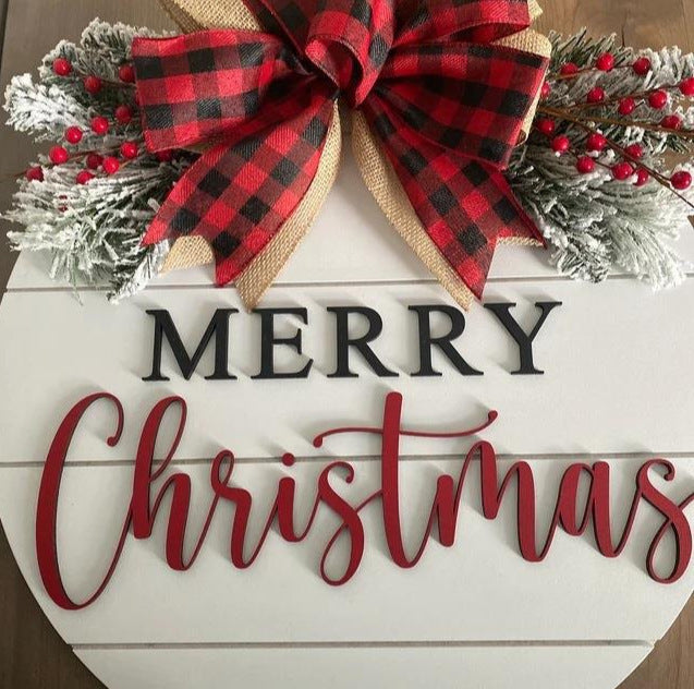 Décorations pour sapin de Noël : guirlande, assiette, panneau 5