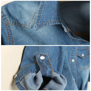 SAPPHIRE | Casual Cropped Denim Top