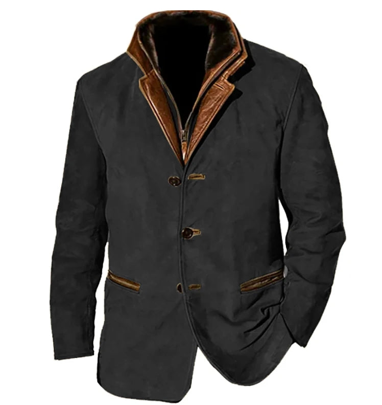 Dennis | Veste boutonnée vintage pour homme | Décontractée 4