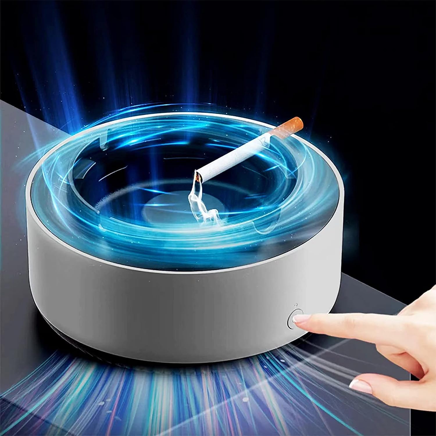Dépose de fumée Purificateur d'air Cendre avec système de filtration avancé - Siminateur élégant de l'odeur intérieure pour l'air propre 0