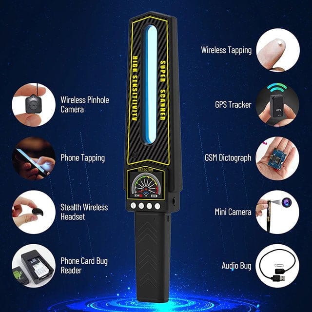 Détecteur de traceurs GPS n° 2025 – Détecteur de bugs avancé pour caméras et traceurs cachés 3