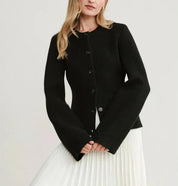Clara | Chic-neuletakki norsunluunvärinen - Yksinkertainen ja mukava eleganssi