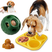 Distributeur de croquettes en silicone à alimentation lente et jouet à mâcher rechargeable pour chiens 1