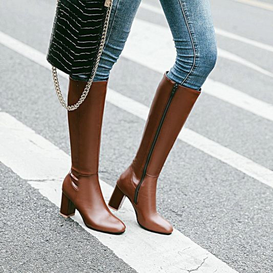 Céleste | Bottes à Zip Élégantes – Élancez Votre Silhouette