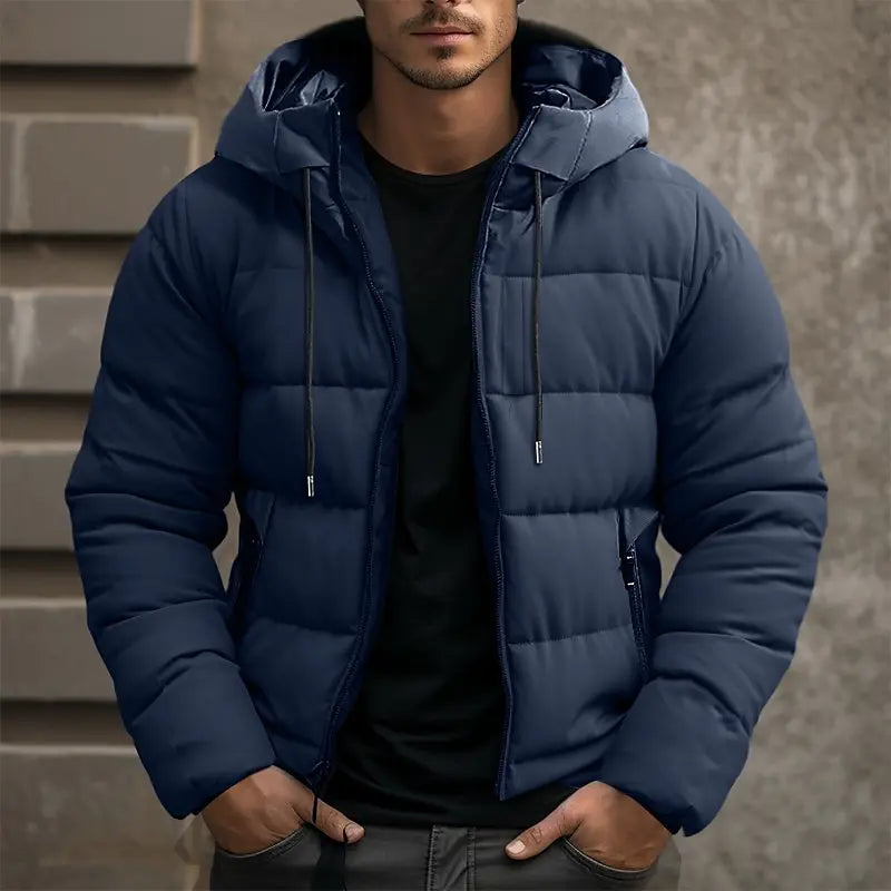 Doudoune d'hiver à capuche pour homme 1