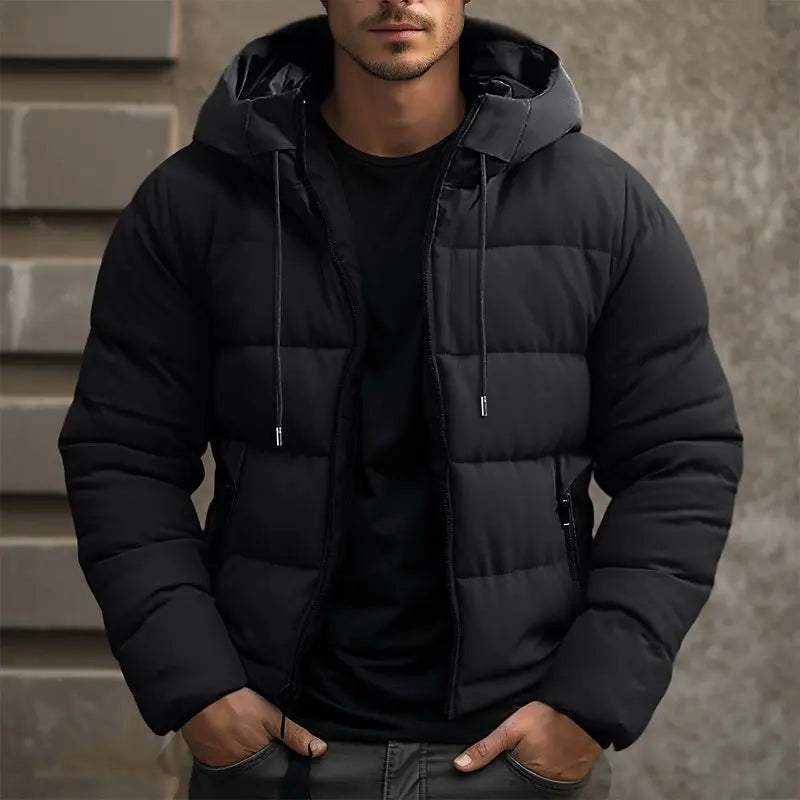 Doudoune d'hiver à capuche pour homme 2