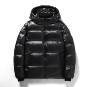 Doudoune d'hiver à capuche pour homme | Noir 0