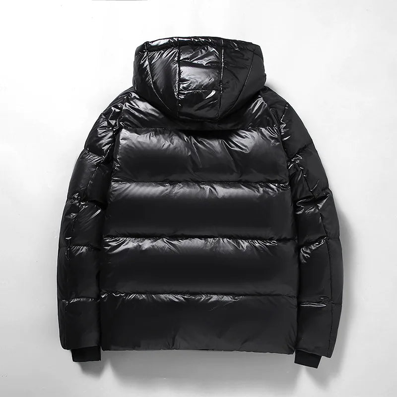 Doudoune d'hiver à capuche pour homme | Noir 1