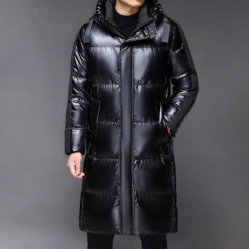 Doudoune d'hiver noire pour homme | avec capuche 2