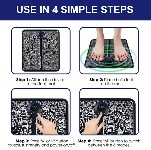 EMS ACUPOINTS Stimulateur Massage Foot Mat: Ultime relaxation et soulagement de la douleur 3