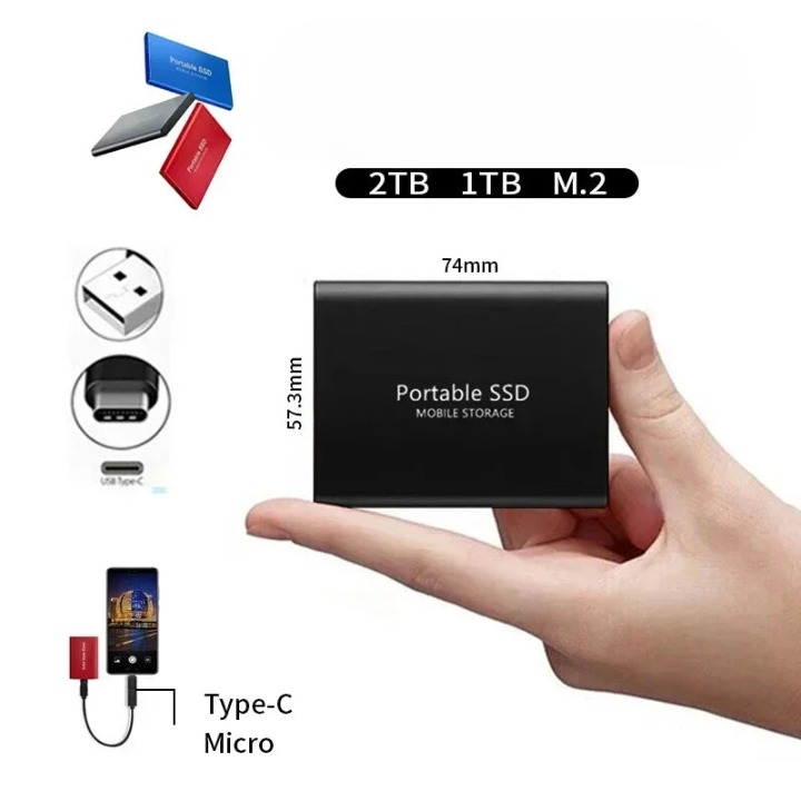ENTREPRISSEMENT PORTABLE SSD Rangement à grande vitesse 3