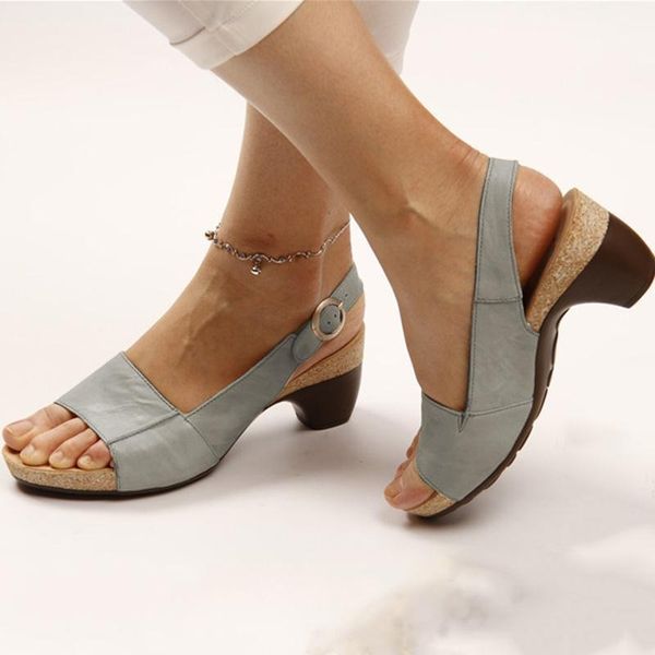 Elegant Open-Toe High-Heeled Sandals for Women - Comfortable Everyday Footwear 0