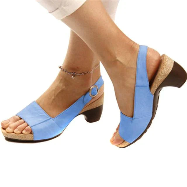 Elegant Open-Toe High-Heeled Sandals for Women - Comfortable Everyday Footwear 6