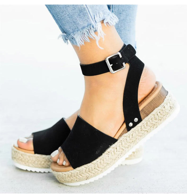 Elegant Orthopedic High-Heeled Wedge Sandals for Women - Stylish Comfort 1
