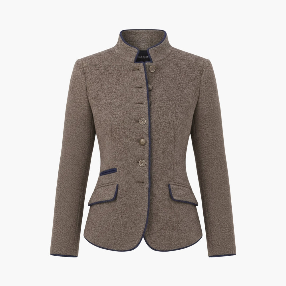 Elegant Women's Blazer - Chic White Blazer with Structured Lapel and Button Closure, Perfect for Any Occasion 1