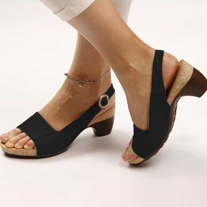 Elegant Women's Sandals - Orthopedic Design with Adjustable Strap for All-Day Comfort 1