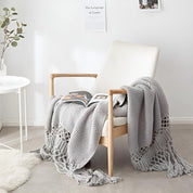 Élégante couverture en macramé pour la maison en microfibre 1