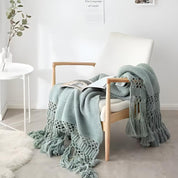Élégante couverture en macramé pour la maison en microfibre 2