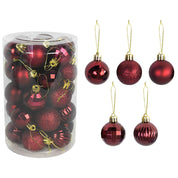 Ensemble de boules de Noël colorées 11