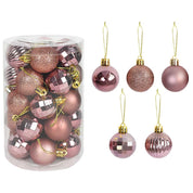Ensemble de boules de Noël colorées 9