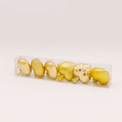 Ensemble de boules de Noël en forme de cœur 6