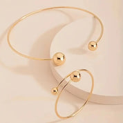 Ensemble de bracelets élégants pour femmes en or - Bijoux modernes et ajustables pour toutes les occasions 2