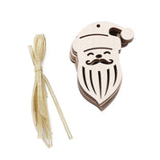 Ensemble de pendentifs en bois pour sapin de Noël 10