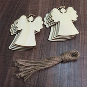 Ensemble de pendentifs en bois pour sapin de Noël 13