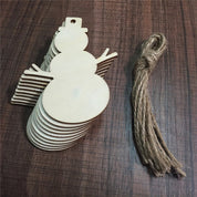 Ensemble de pendentifs en bois pour sapin de Noël 16