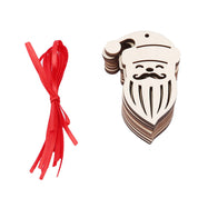 Ensemble de pendentifs en bois pour sapin de Noël 9