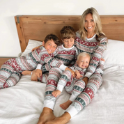 Ensemble de pyjamas de Noël pour toute la famille, en tissu doux assorti pour tous les âges 0