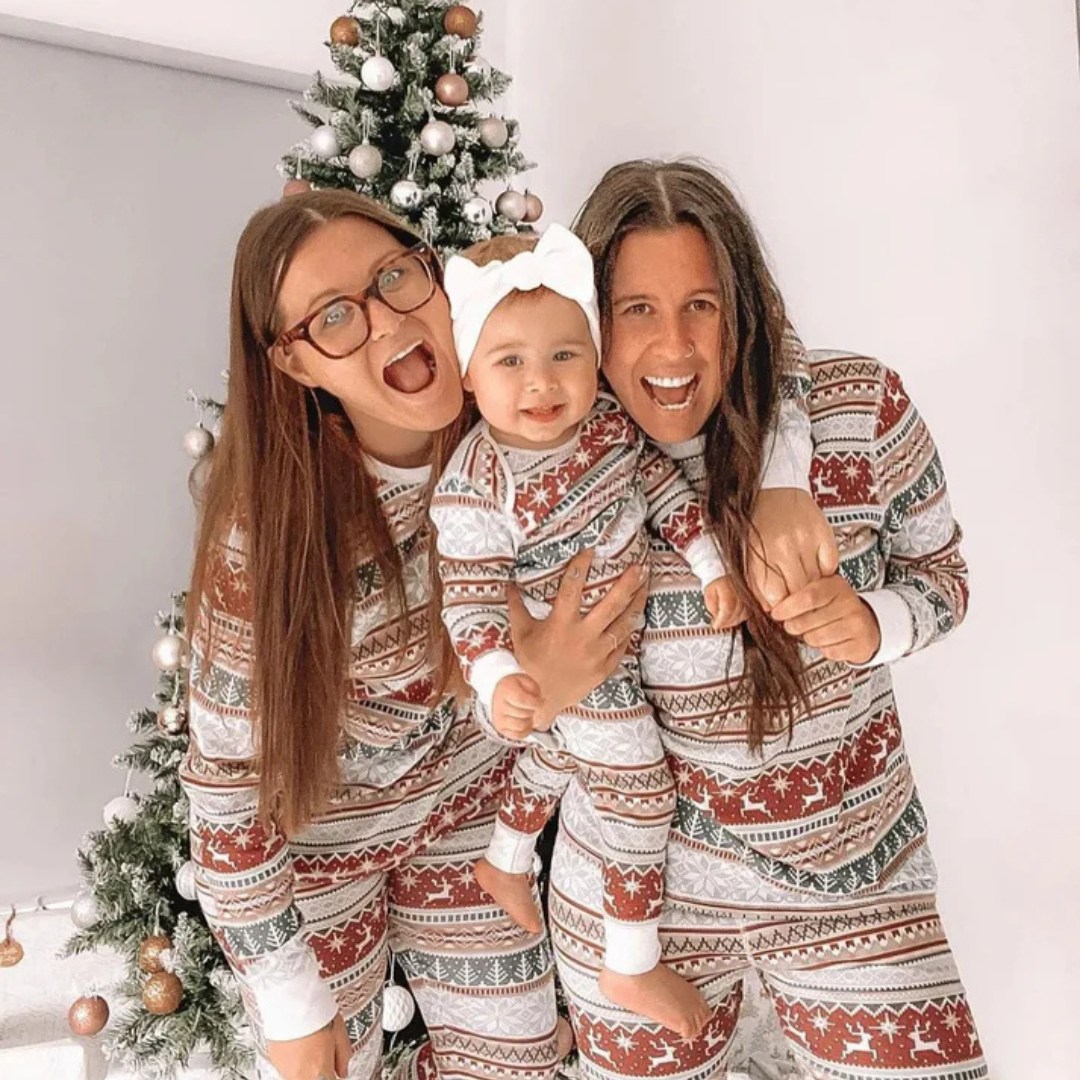 Ensemble de pyjamas de Noël pour toute la famille, en tissu doux assorti pour tous les âges 1