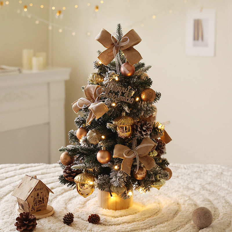 Ensemble sapin de Noël pour bureau, mini décorations de fenêtre de 45 cm 2