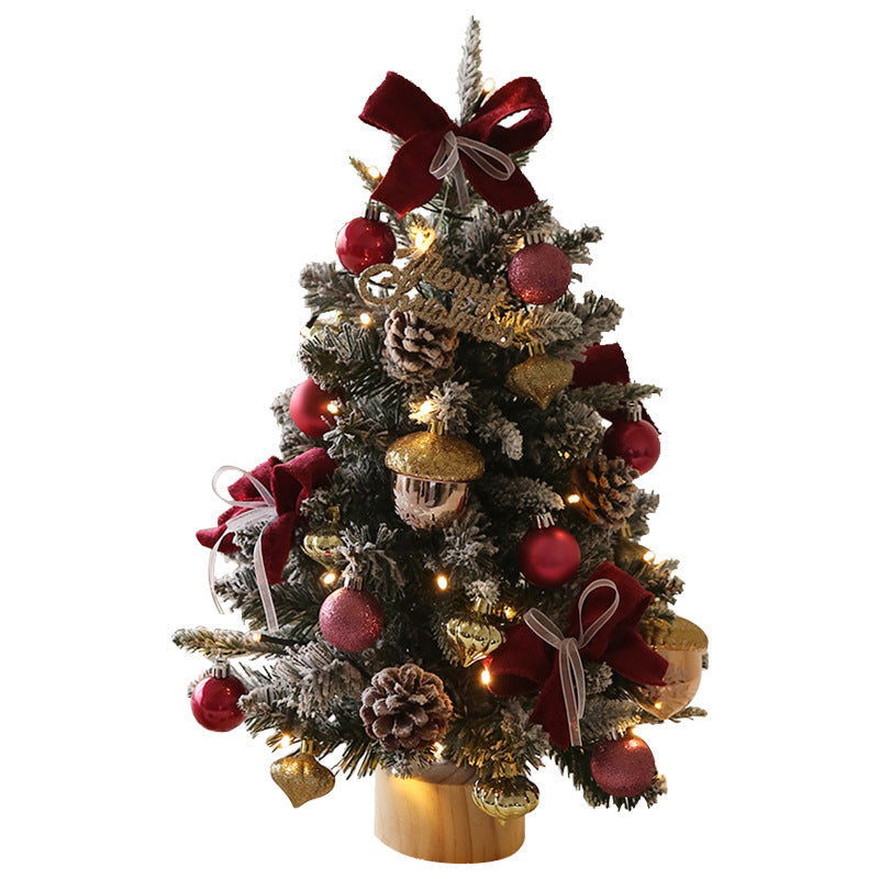 Ensemble sapin de Noël pour bureau, mini décorations de fenêtre de 45 cm 3