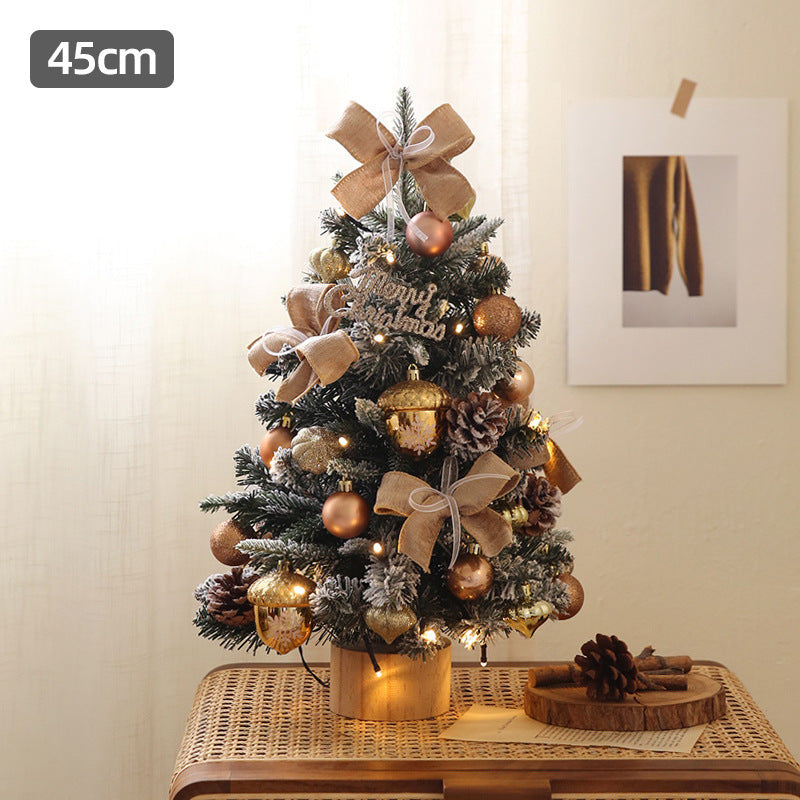 Ensemble sapin de Noël pour bureau, mini décorations de fenêtre de 45 cm 5