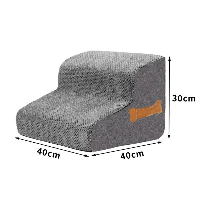 Escalier pour chien jusqu'au lit 0