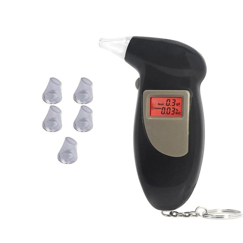 Professional breathalyzer tester, portable breath alcohol meter