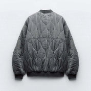 LIESEL | Loose grey bomber jacket for women
