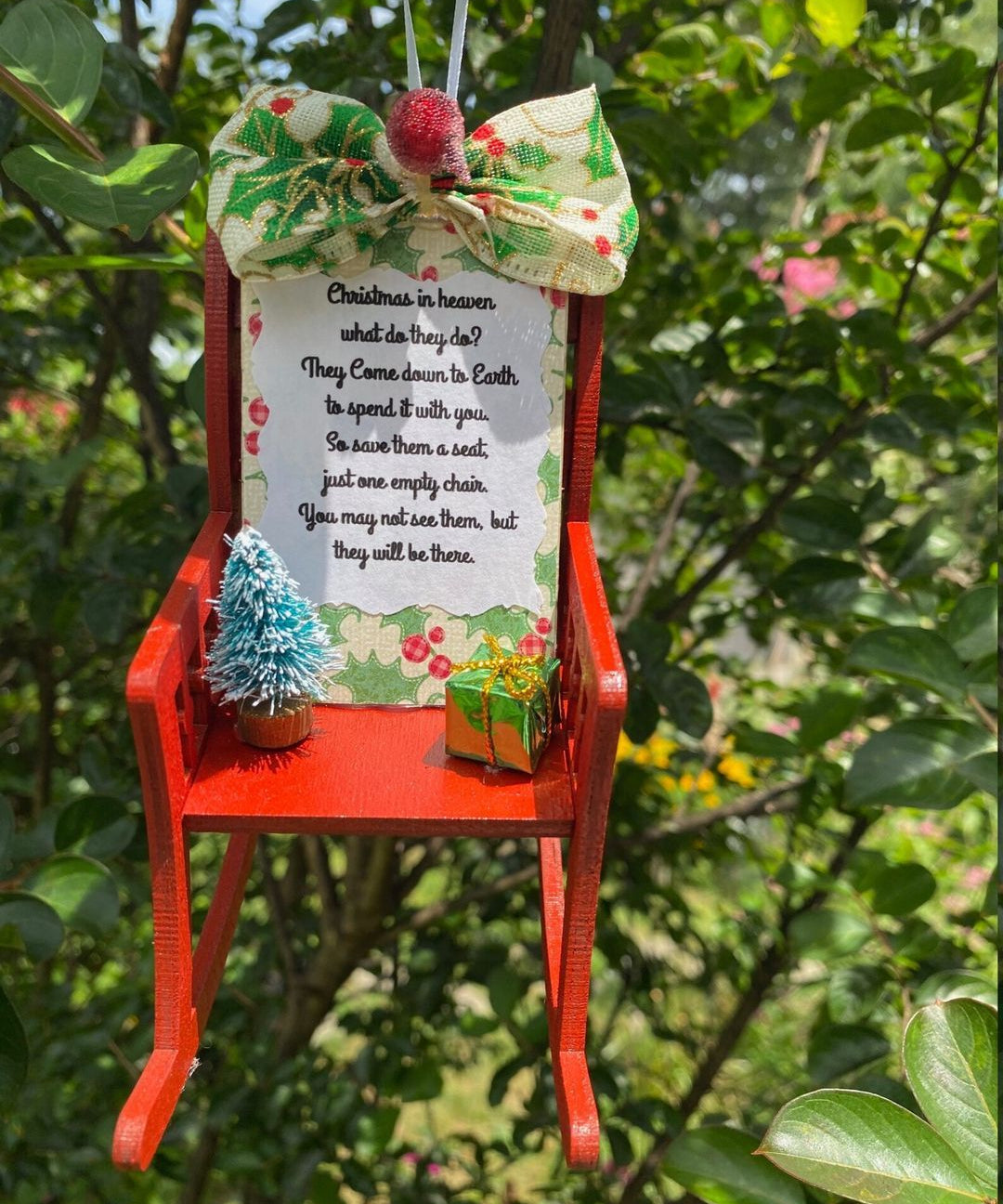 Fauteuil à baldaquin, décoration de Noël, fauteuil nostalgique 0